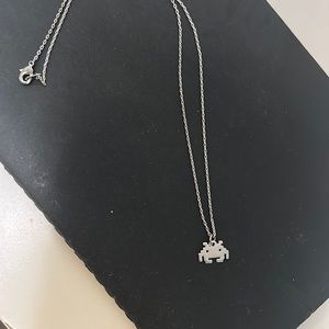 Space Invader necklace